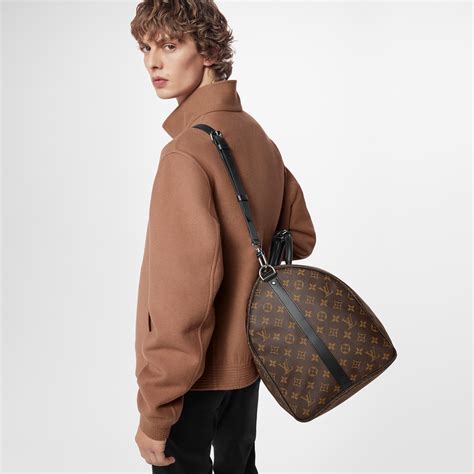 louis vuitton keepall 55 monogram macassar|keepall 55 with shoulder strap.